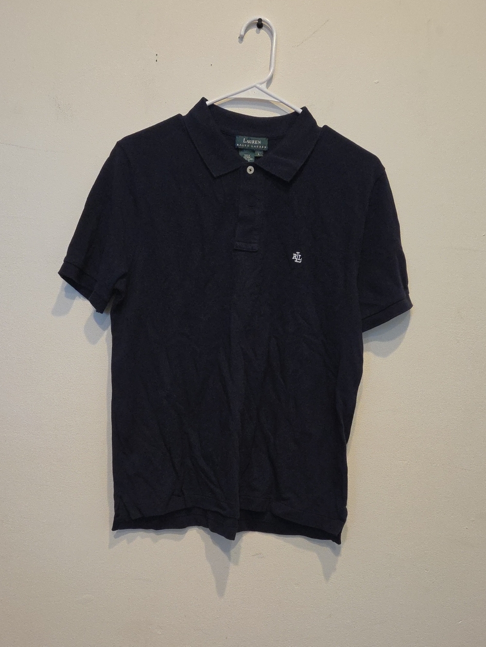 Ralph Lauren Navy Short-Sleeve Polo with Embroidered Logo